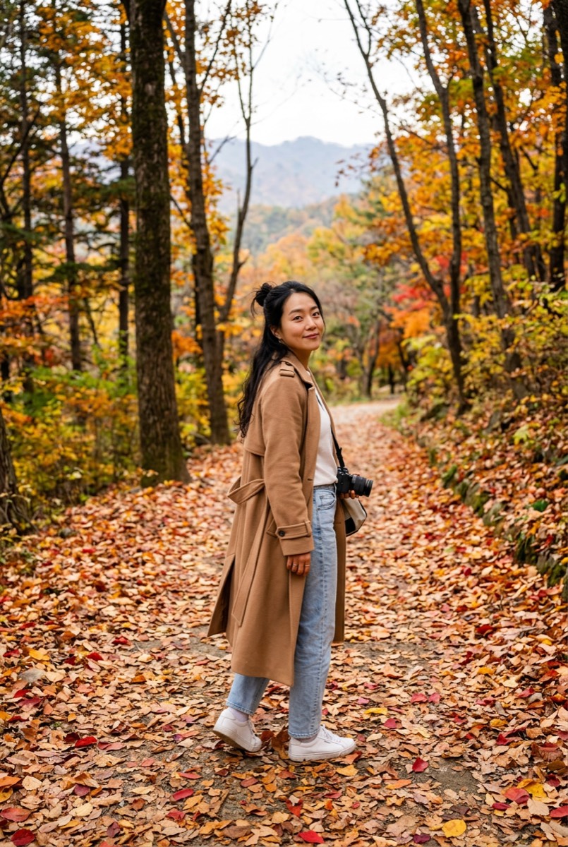 가을 숲길의 이안